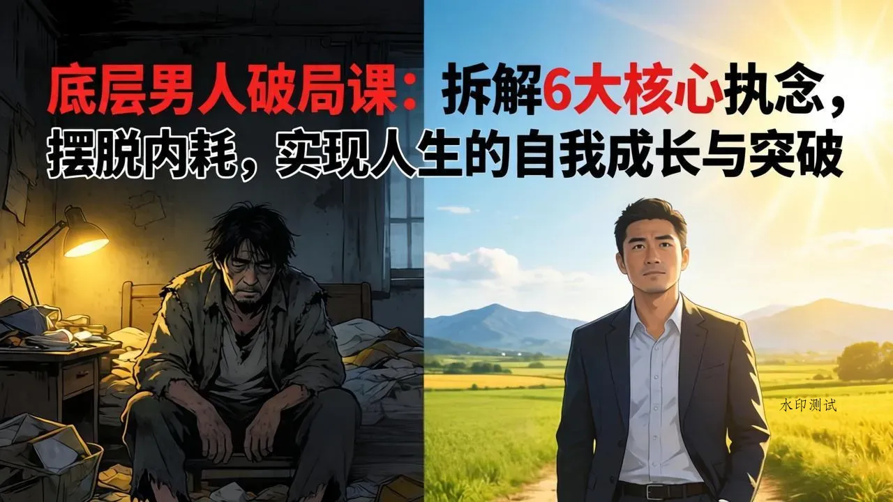 付费文章：底层男人破局课：拆解 6 大核心执念，摆脱内耗，实现人生的自我成长与突破智研卡密分销 | 创作者分成平台 | 商业全案定制 | 创业| 运营方案 | 积分兑换系统 | 知识付费社群|宝妈副业智研新知品牌官方网站站