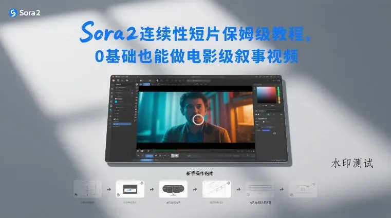 Sora2连续性短片保姆级教程,0基础也能做电影级叙事视频