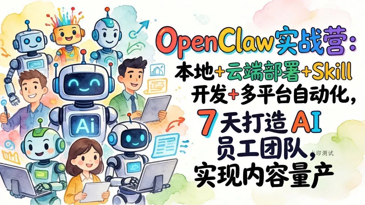 OpenClaw实战营：本地+云端部署+Skill开发+多平台自动化，7 天打造 AI 员工团队，实现内容量产智研卡密分销 | 创作者分成平台 | 商业全案定制 | 创业| 运营方案 | 积分兑换系统 | 知识付费社群|宝妈副业智研新知品牌官方网站站