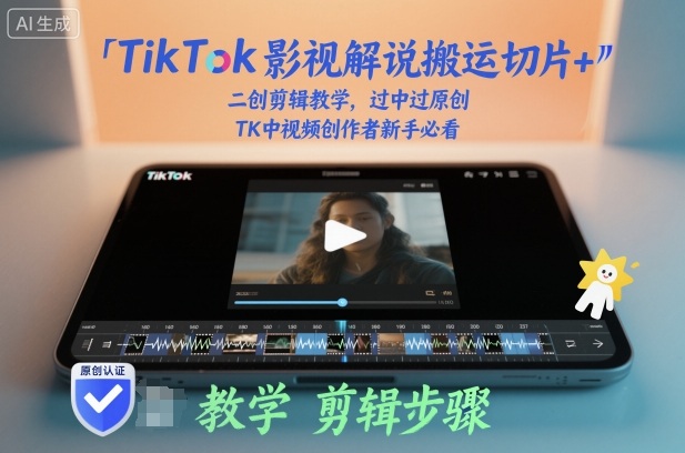 TikTok影视解说搬运切片+二创剪辑教学，过中过原创，TK中视频创作者新手必看智研卡密分销 | 创作者分成平台 | 商业全案定制 | 域名交易平台 | 运营方案 | 积分兑换系统 | 知识付费社群智研新知品牌官方网站站