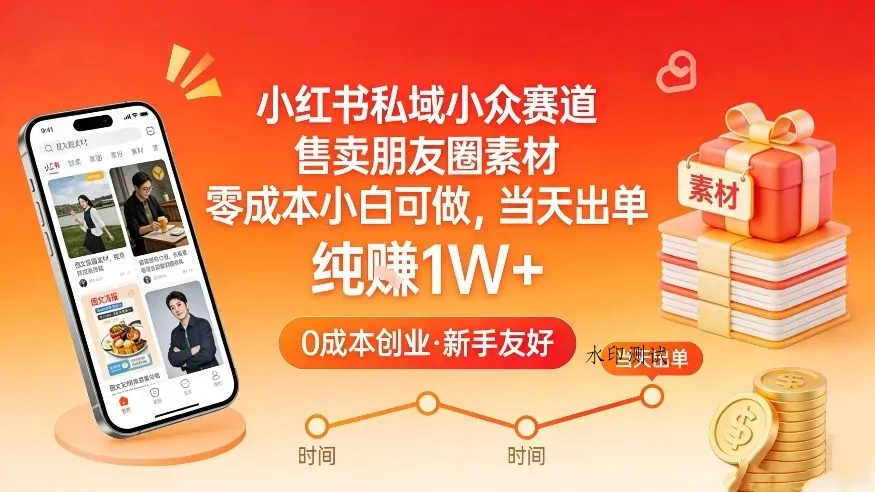 小红书私域小众赛道，售卖朋友圈素材，零成本小白可做，当天出单，月入1W+智研卡密分销 | 创作者分成平台 | 商业全案定制 | 创业| 运营方案 | 积分兑换系统 | 知识付费社群|宝妈副业智研新知品牌官方网站站