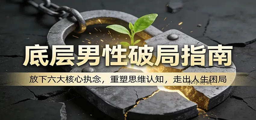 底层男性破局指南：放下六大核心执念，重塑思维认知，走出人生困局智研卡密分销 | 创作者分成平台 | 商业全案定制 | 创业| 运营方案 | 积分兑换系统 | 知识付费社群|宝妈副业智研新知品牌官方网站站