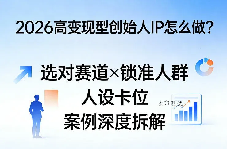 2026高变现型创始人IP怎么做?选对赛道×锁准人群×人设卡位×案例深度拆解智研卡密分销 | 创作者分成平台 | 商业全案定制 | 创业| 运营方案 | 积分兑换系统 | 知识付费社群|宝妈副业智研新知品牌官方网站站