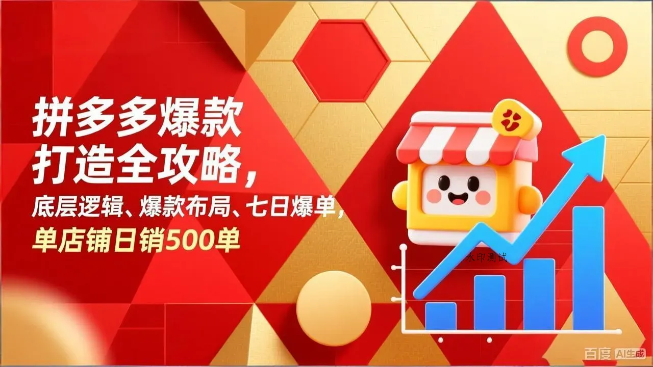 拼多多爆款打造全攻略，底层逻辑、爆款布局、七日爆单，单店铺日销500单智研卡密分销 | 创作者分成平台 | 商业全案定制 | 创业| 运营方案 | 积分兑换系统 | 知识付费社群|宝妈副业智研新知品牌官方网站站