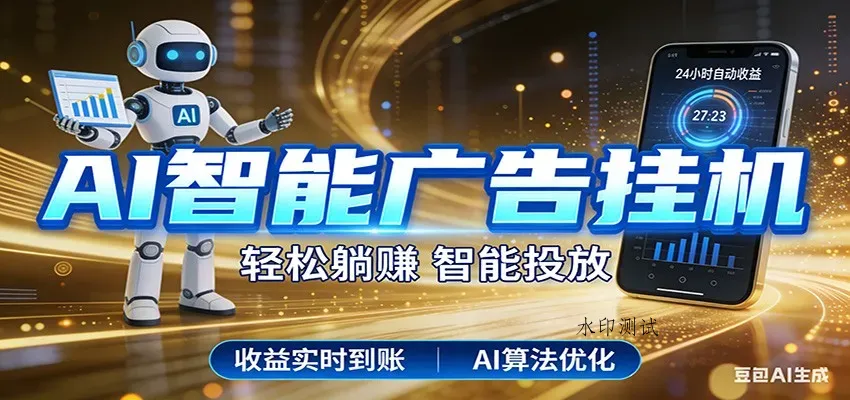 智能广告挂机新时代，利用碎片化时间实现稳定被动收益，AI帮你持续盈利智研卡密分销 | 创作者分成平台 | 商业全案定制 | 创业| 运营方案 | 积分兑换系统 | 知识付费社群|宝妈副业智研新知品牌官方网站站