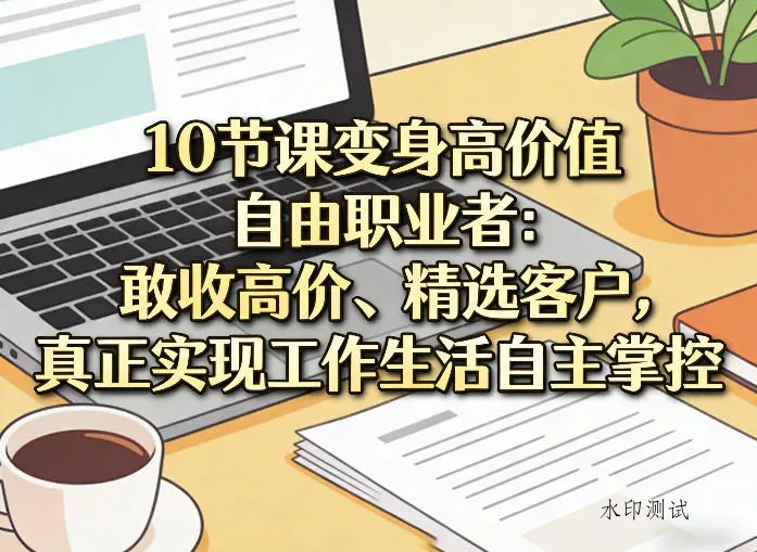 10节课变身高价值自由职业者：敢收高价、精选客户，真正实现工作生活自主掌控智研卡密分销 | 创作者分成平台 | 商业全案定制 | 创业| 运营方案 | 积分兑换系统 | 知识付费社群|宝妈副业智研新知品牌官方网站站