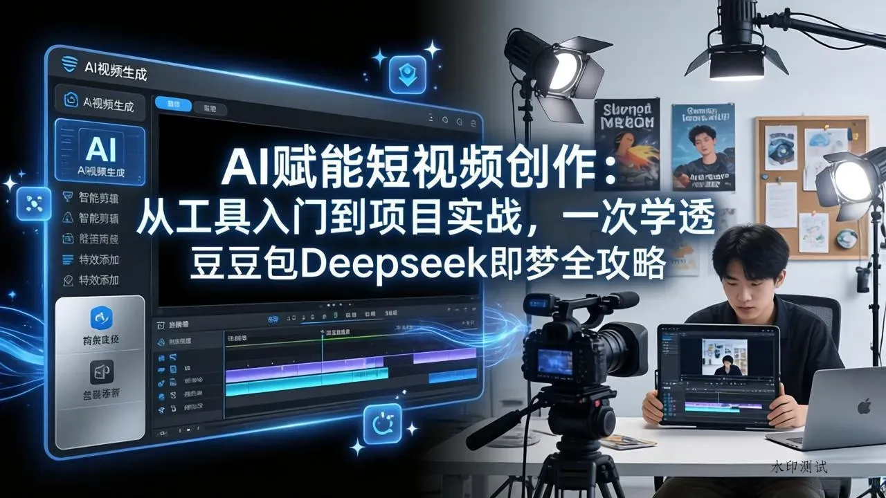 AI赋能短视频创作：从工具入门到项目实战，一次学透豆包Deepseek即梦全攻略智研卡密分销 | 创作者分成平台 | 商业全案定制 | 创业| 运营方案 | 积分兑换系统 | 知识付费社群|宝妈副业智研新知品牌官方网站站