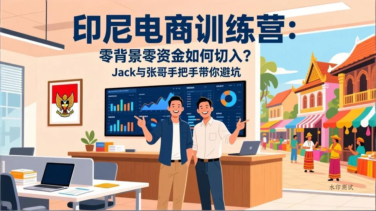 印尼电商训练营：零背景零资金如何切入？Jack与张哥手把手带你避坑智研卡密分销 | 创作者分成平台 | 商业全案定制 | 创业| 运营方案 | 积分兑换系统 | 知识付费社群|宝妈副业智研新知品牌官方网站站