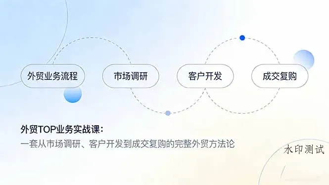 外贸TOP业务实战课：一套从市场调研、客户开发到成交复购的完整外贸方法论智研卡密分销 | 创作者分成平台 | 商业全案定制 | 创业| 运营方案 | 积分兑换系统 | 知识付费社群|宝妈副业智研新知品牌官方网站站