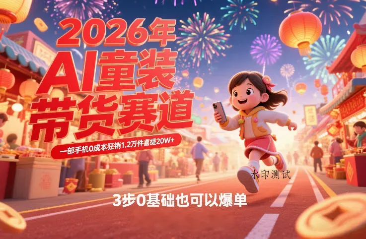 AI童装新春带货赛道，一部手机0成本狂销1.2万件喜提20W+，3步0基础也可以爆单智研卡密分销 | 创作者分成平台 | 商业全案定制 | 创业| 运营方案 | 积分兑换系统 | 知识付费社群|宝妈副业智研新知品牌官方网站站