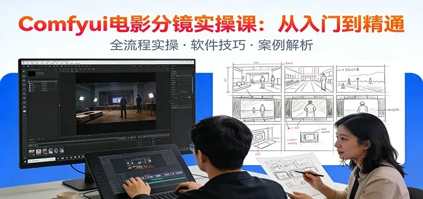 ComfyUI电影分镜实操课：分镜一致性，全流程AI视频制作，零基础也能做专业分镜智研卡密分销 | 创作者分成平台 | 商业全案定制 | 域名交易平台 | 运营方案 | 积分兑换系统 | 知识付费社群智研新知品牌官方网站站