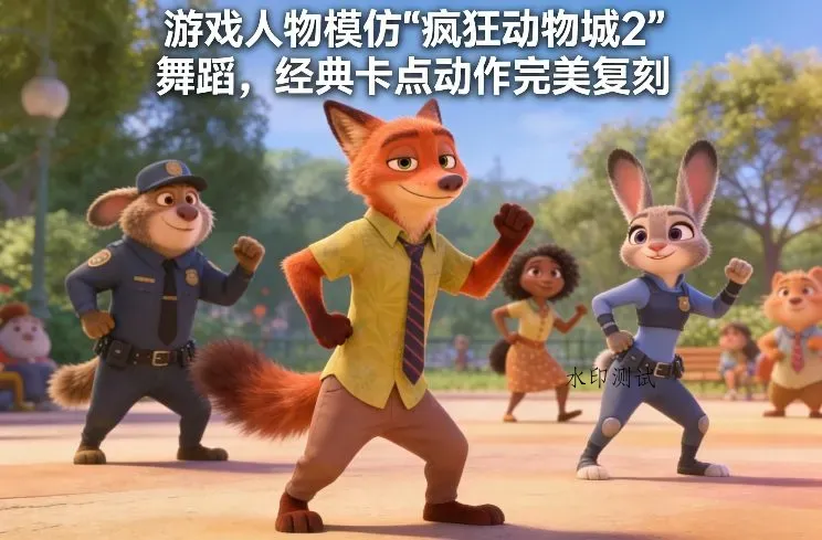 游戏人物模仿“疯狂动物城2”舞蹈，经典卡点动作完美复刻智研卡密分销 | 创作者分成平台 | 商业全案定制 | 创业| 运营方案 | 积分兑换系统 | 知识付费社群|宝妈副业智研新知品牌官方网站站