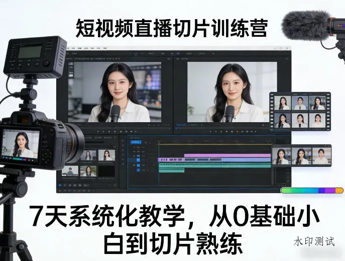 短视频直播切片训练营，7天系统化教学，从0基础小白到切片熟练智研卡密分销 | 创作者分成平台 | 商业全案定制 | 创业| 运营方案 | 积分兑换系统 | 知识付费社群|宝妈副业智研新知品牌官方网站站