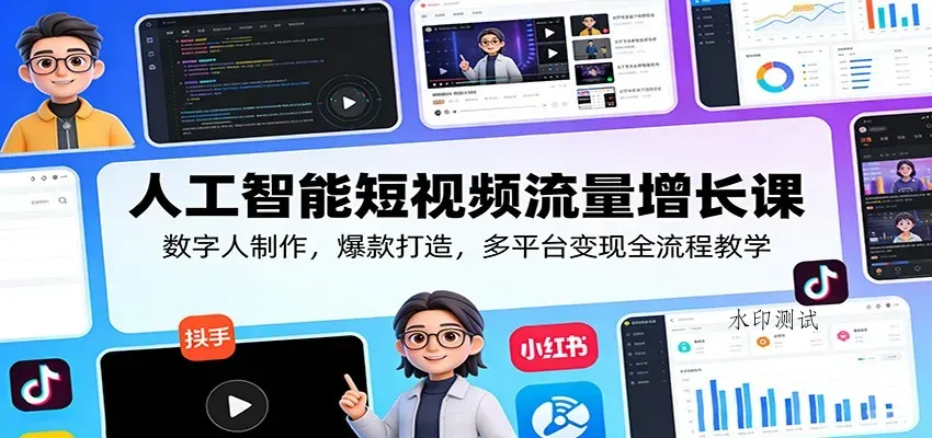 人工智能短视频流量增长课：数字人制作，爆款打造，多平台变现全流程教学智研卡密分销 | 创作者分成平台 | 商业全案定制 | 创业| 运营方案 | 积分兑换系统 | 知识付费社群|宝妈副业智研新知品牌官方网站站