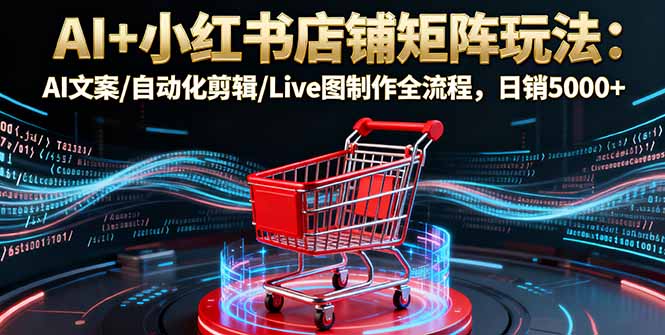 AI+小红书店铺矩阵玩法：AI文案/自动化剪辑/Live图制作全流程，日销5000+智研卡密分销 | 创作者分成平台 | 商业全案定制 | 域名交易平台 | 运营方案 | 积分兑换系统 | 知识付费社群智研新知品牌官方网站站