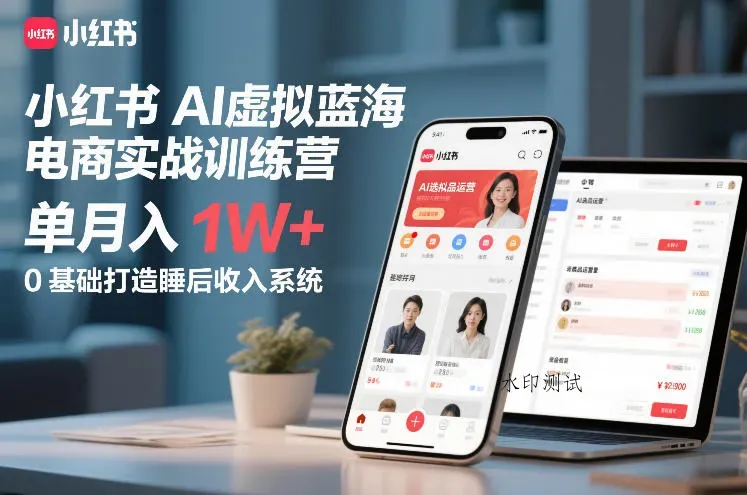 小红书AI虚拟蓝海电商实战训练营，单月入1W+，0基础打造睡后收入系统(更新)智研卡密分销 | 创作者分成平台 | 商业全案定制 | 创业| 运营方案 | 积分兑换系统 | 知识付费社群|宝妈副业智研新知品牌官方网站站