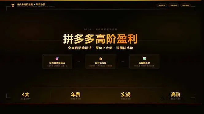 拼多多高阶盈利年费会员(更新3月31智研卡密分销 | 创作者分成平台 | 商业全案定制 | 创业| 运营方案 | 积分兑换系统 | 知识付费社群|宝妈副业智研新知品牌官方网站站