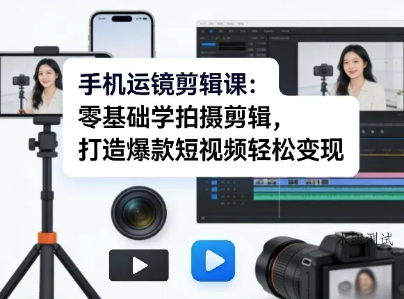 手机运镜剪辑课：零基础学拍摄剪辑，打造爆款短视频轻松变现智研卡密分销 | 创作者分成平台 | 商业全案定制 | 创业| 运营方案 | 积分兑换系统 | 知识付费社群|宝妈副业智研新知品牌官方网站站