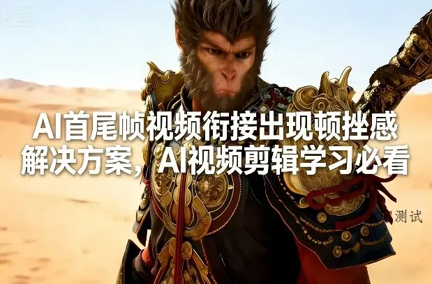 AI首尾帧视频衔接出现顿挫感解决方案，AI视频剪辑学习必看智研卡密分销 | 创作者分成平台 | 商业全案定制 | 创业| 运营方案 | 积分兑换系统 | 知识付费社群|宝妈副业智研新知品牌官方网站站