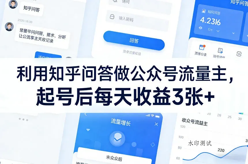 利用知乎问答做公众号流量主，起号后每天收益3张+智研卡密分销 | 创作者分成平台 | 商业全案定制 | 创业| 运营方案 | 积分兑换系统 | 知识付费社群|宝妈副业智研新知品牌官方网站站