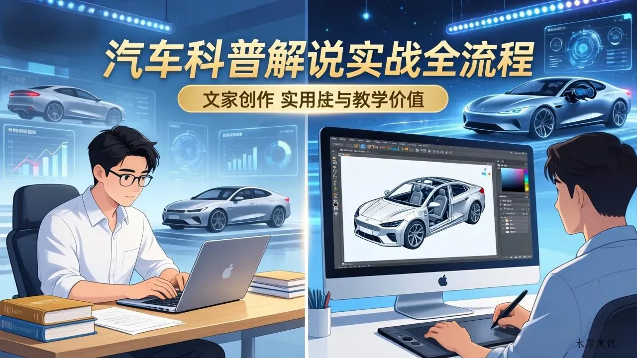抖音汽车科普解说实战：文案+动画+画面处理+去水印全流程，打造专业汽车科普视频智研卡密分销 | 创作者分成平台 | 商业全案定制 | 创业| 运营方案 | 积分兑换系统 | 知识付费社群|宝妈副业智研新知品牌官方网站站