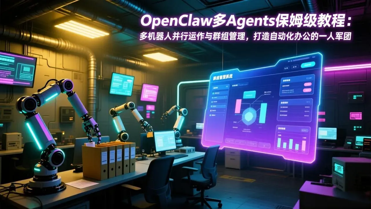 OpenClaw多Agents保姆级教程：多机器人并行运作与群组管理，打造自动化办公的一人军团智研卡密分销 | 创作者分成平台 | 商业全案定制 | 创业| 运营方案 | 积分兑换系统 | 知识付费社群|宝妈副业智研新知品牌官方网站站