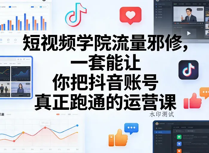 短视频学院流量邪修，一套能让你把抖音账号真正跑通的运营课智研卡密分销 | 创作者分成平台 | 商业全案定制 | 创业| 运营方案 | 积分兑换系统 | 知识付费社群|宝妈副业智研新知品牌官方网站站