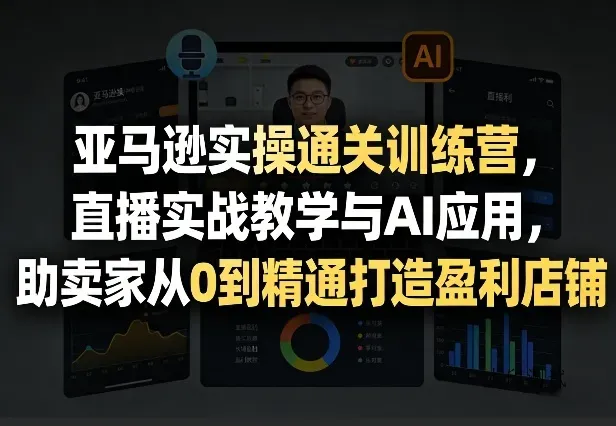 亚马逊实操通关训练营，直播实战教学与AI应用，助卖家从0到精通打造盈利店铺(更新3月)智研卡密分销 | 创作者分成平台 | 商业全案定制 | 创业| 运营方案 | 积分兑换系统 | 知识付费社群|宝妈副业智研新知品牌官方网站站
