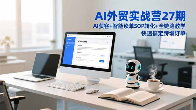 AI外贸实战营27期，AI获客+智能谈单+SOP转化+全链路教学，快速搞定跨境订单智研卡密分销 | 创作者分成平台 | 商业全案定制 | 域名交易平台 | 运营方案 | 积分兑换系统 | 知识付费社群智研新知品牌官方网站站