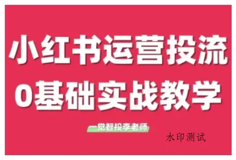 小红书运营投流，小红书广告投放从0到1的实战课，学完即可开始投放(更新26年)智研卡密分销 | 创作者分成平台 | 商业全案定制 | 创业| 运营方案 | 积分兑换系统 | 知识付费社群|宝妈副业智研新知品牌官方网站站