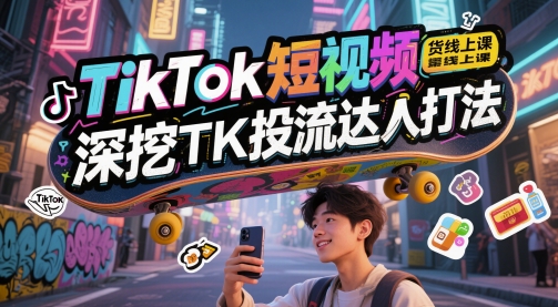 TikTok短视频带货线上课，深挖TK投流达人打法智研卡密分销 | 创作者分成平台 | 商业全案定制 | 域名交易平台 | 运营方案 | 积分兑换系统 | 知识付费社群智研新知品牌官方网站站