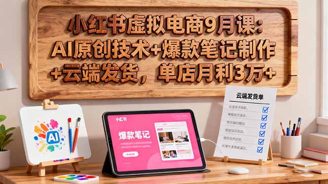 小红书虚拟电商9月课：AI原创技术+爆款笔记制作+云端发货，单店月利3万+智研卡密分销 | 创作者分成平台 | 商业全案定制 | 域名交易平台 | 运营方案 | 积分兑换系统 | 知识付费社群智研新知品牌官方网站站