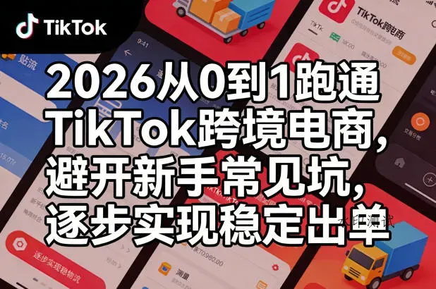 2026从0到1跑通TikTok跨境电商，避开新手常见坑，逐步实现稳定出单智研卡密分销 | 创作者分成平台 | 商业全案定制 | 创业| 运营方案 | 积分兑换系统 | 知识付费社群|宝妈副业智研新知品牌官方网站站