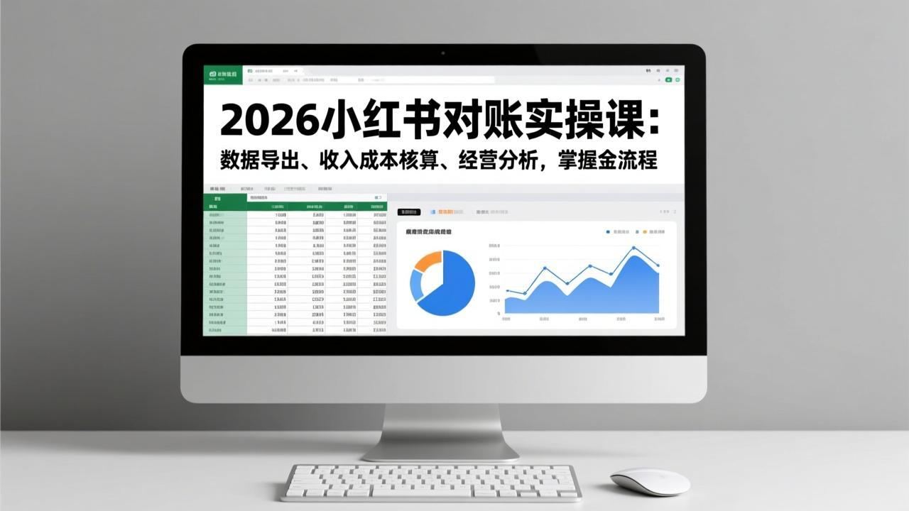 2026小红书对账实操课：数据导出、收入成本核算、经营分析，掌握全流程智研卡密分销 | 创作者分成平台 | 商业全案定制 | 域名交易平台 | 运营方案 | 积分兑换系统 | 知识付费社群智研新知品牌官方网站站