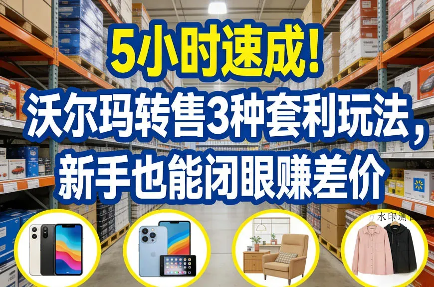 5小时速成！沃尔玛转售3种套利玩法，新手也能闭眼賺差价智研卡密分销 | 创作者分成平台 | 商业全案定制 | 创业| 运营方案 | 积分兑换系统 | 知识付费社群|宝妈副业智研新知品牌官方网站站