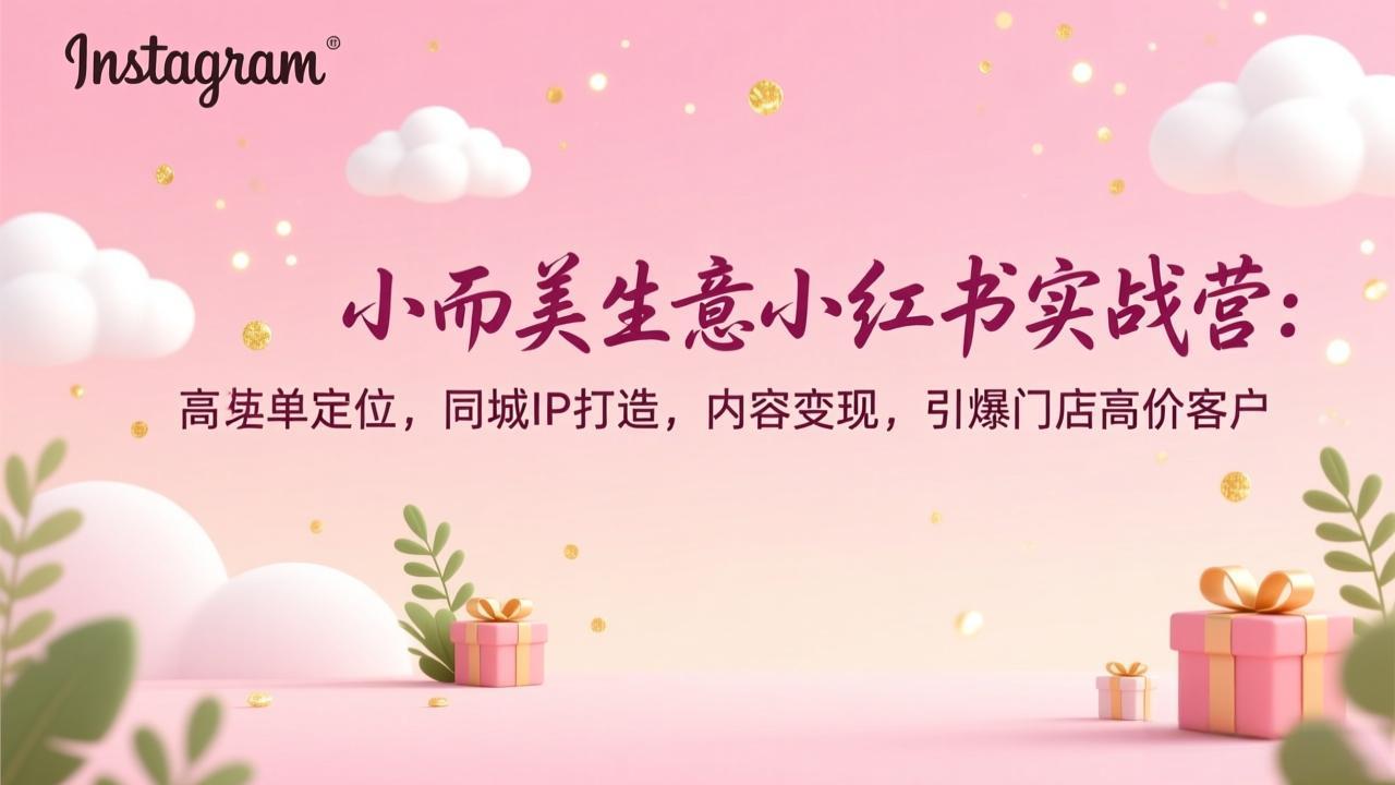 小而美生意小红书实战营：高客单定位，同城IP打造，内容变现，引爆门店高价客户智研卡密分销 | 创作者分成平台 | 商业全案定制 | 域名交易平台 | 运营方案 | 积分兑换系统 | 知识付费社群智研新知品牌官方网站站