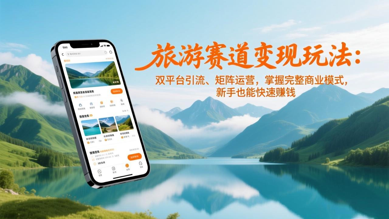 旅游赛道变现玩法：双平台引流、矩阵运营，掌握完整商业模式，新手也能快速赚钱智研卡密分销 | 创作者分成平台 | 商业全案定制 | 域名交易平台 | 运营方案 | 积分兑换系统 | 知识付费社群智研新知品牌官方网站站