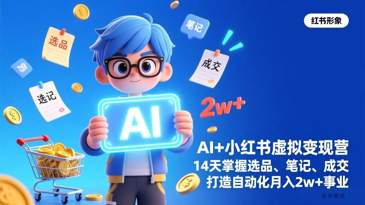 AI+小红书虚拟变现营(完结智研卡密分销 | 创作者分成平台 | 商业全案定制 | 创业| 运营方案 | 积分兑换系统 | 知识付费社群|宝妈副业智研新知品牌官方网站站