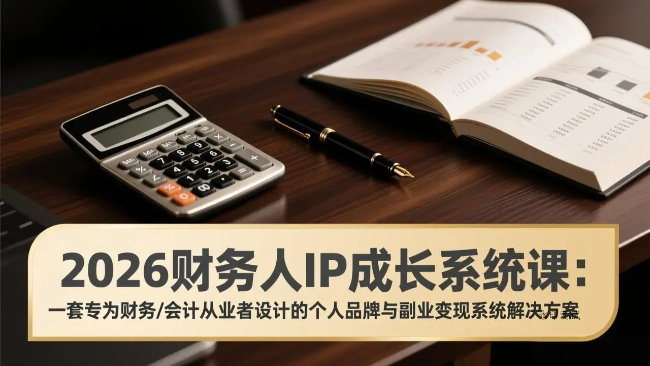 2026财务人IP成长系统课：一套专为财务/会计从业者设计的个人品牌与副业变现系统解决方案智研卡密分销 | 创作者分成平台 | 商业全案定制 | 创业| 运营方案 | 积分兑换系统 | 知识付费社群|宝妈副业智研新知品牌官方网站站