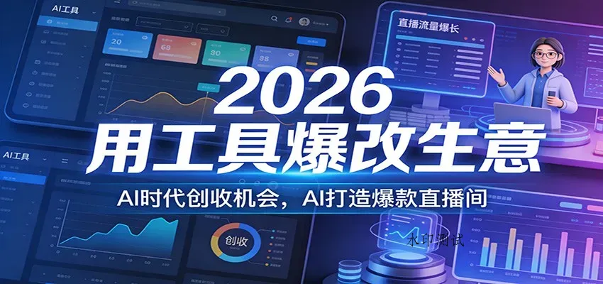 2026用工具爆改生意，AI时代创收机会，AI打造爆款直播间智研卡密分销 | 创作者分成平台 | 商业全案定制 | 创业| 运营方案 | 积分兑换系统 | 知识付费社群|宝妈副业智研新知品牌官方网站站