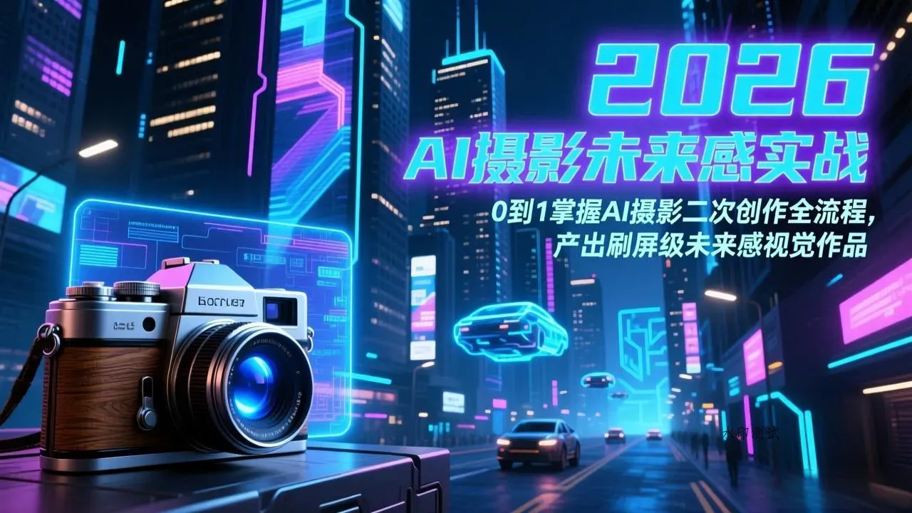 2026 AI摄影未来感实战：0到1掌握AI摄影二次创作全流程，产出刷屏级未来感视觉作品智研卡密分销 | 创作者分成平台 | 商业全案定制 | 创业| 运营方案 | 积分兑换系统 | 知识付费社群|宝妈副业智研新知品牌官方网站站