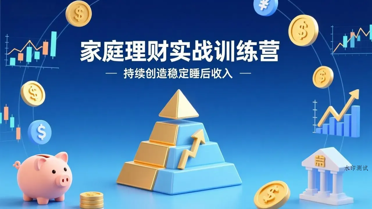 家庭理财实战训练营：从0到1建体系，三阶进阶层层递进，助你持续创造稳定睡后收入智研卡密分销 | 创作者分成平台 | 商业全案定制 | 创业| 运营方案 | 积分兑换系统 | 知识付费社群|宝妈副业智研新知品牌官方网站站