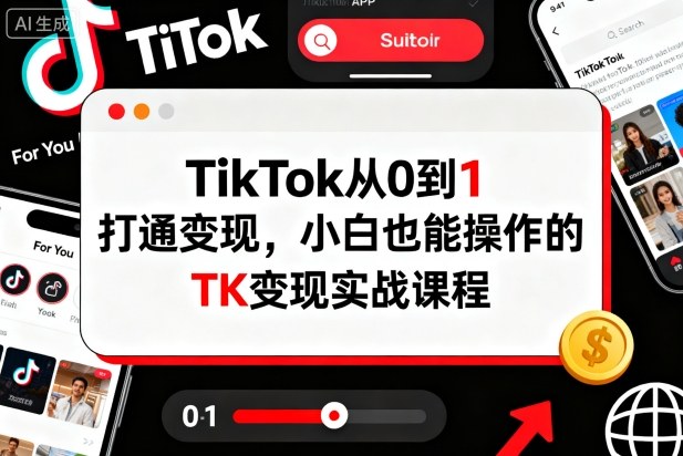 TikTok从0到1打通变现，小白也能操作的TK变现实战课程智研卡密分销 | 创作者分成平台 | 商业全案定制 | 域名交易平台 | 运营方案 | 积分兑换系统 | 知识付费社群智研新知品牌官方网站站