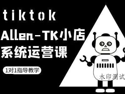 TK小店系统运营课-tiktok跨境电商教程