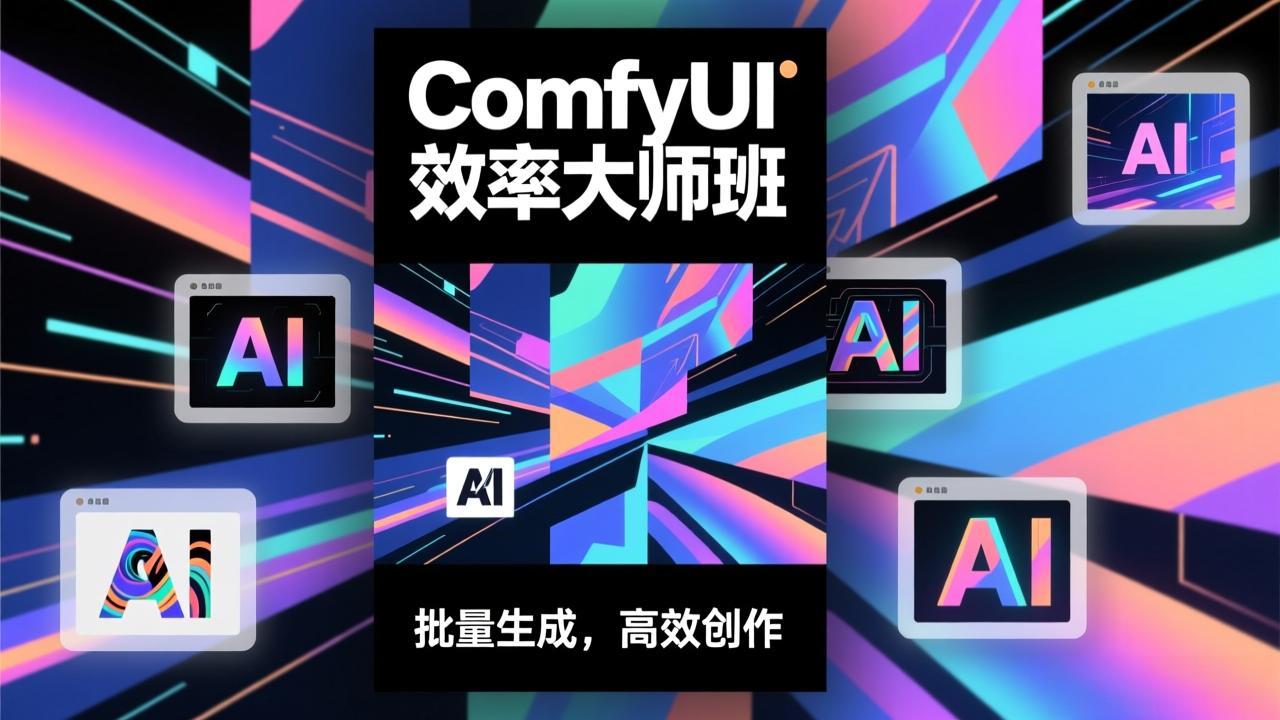ComfyUI效率大师班：工作流搭建，批量生成，将个人AI出图效率提升5-10倍，月接单收入1-3万智研卡密分销 | 创作者分成平台 | 商业全案定制 | 域名交易平台 | 运营方案 | 积分兑换系统 | 知识付费社群智研新知品牌官方网站站