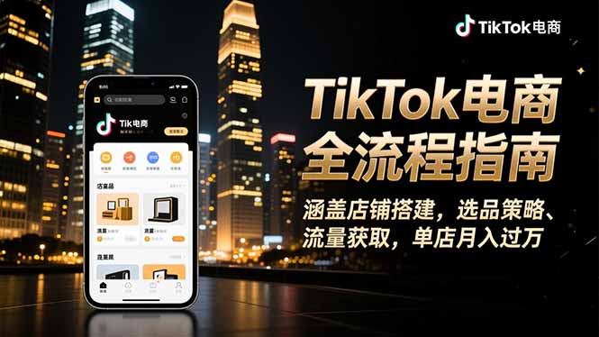 TikTok电商全流程指南，涵盖店铺搭建、选品策略、流量获取，单店月入过万智研卡密分销 | 创作者分成平台 | 商业全案定制 | 域名交易平台 | 运营方案 | 积分兑换系统 | 知识付费社群智研新知品牌官方网站站