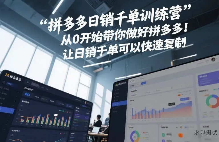 拼多多日销千单训练营，从0开始带你做好拼多多，让日销千单可以快速复制(更新26年2月)智研卡密分销 | 创作者分成平台 | 商业全案定制 | 创业| 运营方案 | 积分兑换系统 | 知识付费社群|宝妈副业智研新知品牌官方网站站