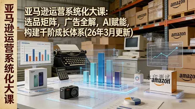 亚马逊运营系统化大课：选品矩阵，广告全解，AI赋能，构建千阶成长体系(26年3月更新智研卡密分销 | 创作者分成平台 | 商业全案定制 | 创业| 运营方案 | 积分兑换系统 | 知识付费社群|宝妈副业智研新知品牌官方网站站