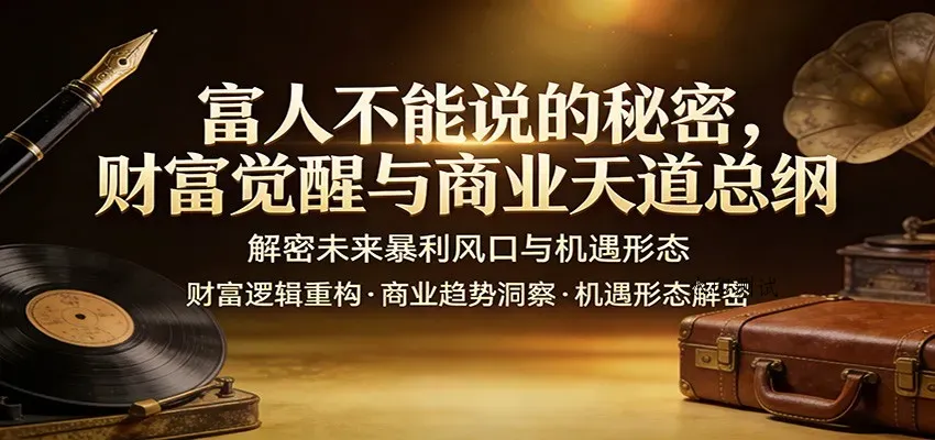 富人不能说的秘密，财富觉醒与商业天道总纲，解密未来暴利风口与机遇形态智研卡密分销 | 创作者分成平台 | 商业全案定制 | 创业| 运营方案 | 积分兑换系统 | 知识付费社群|宝妈副业智研新知品牌官方网站站