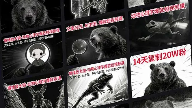 情绪放大镜-动物心理学爆款短视频课，文案公式、AI生图、多平台变现，14天复制20W粉智研卡密分销 | 创作者分成平台 | 商业全案定制 | 创业| 运营方案 | 积分兑换系统 | 知识付费社群|宝妈副业智研新知品牌官方网站站